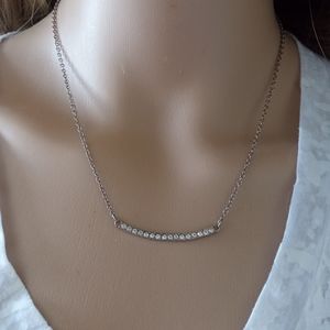 Another diamond bar choker